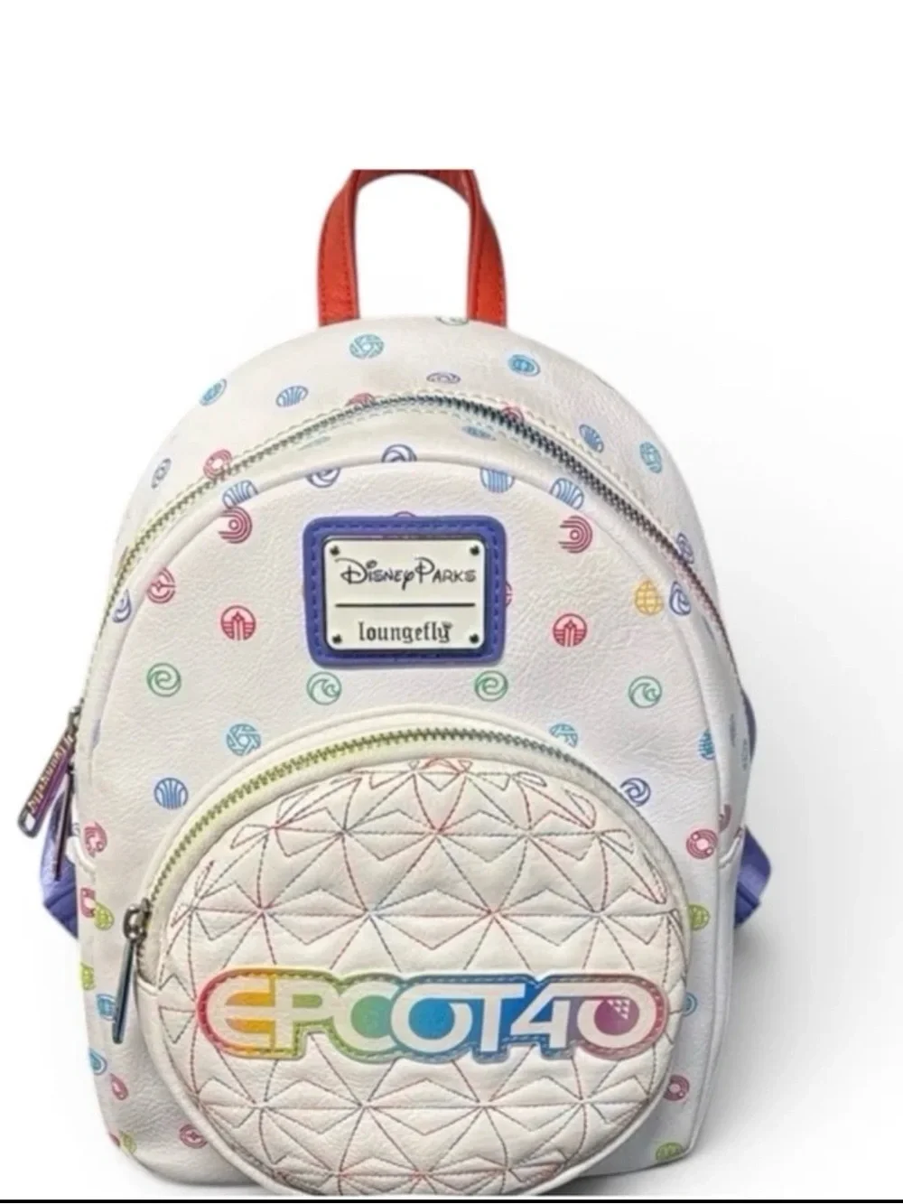 Disney EPCOT 40 White Mini Backpack - Loungefly